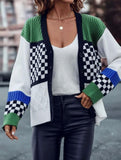 CHECKERED CARDIGAN