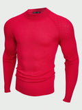 Manfinity Men Solid Raglan Sleeve Sweater