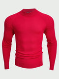 Manfinity Men Solid Raglan Sleeve Sweater