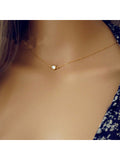 1 Pc Wedding Bridal Backdrop Necklace Crystal Back Necklace Gold Jewelry For Women
