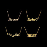 Personalized Customized Stainless 14k & 18k Gold Plated Name Necklaces Ships 10/27-11/03